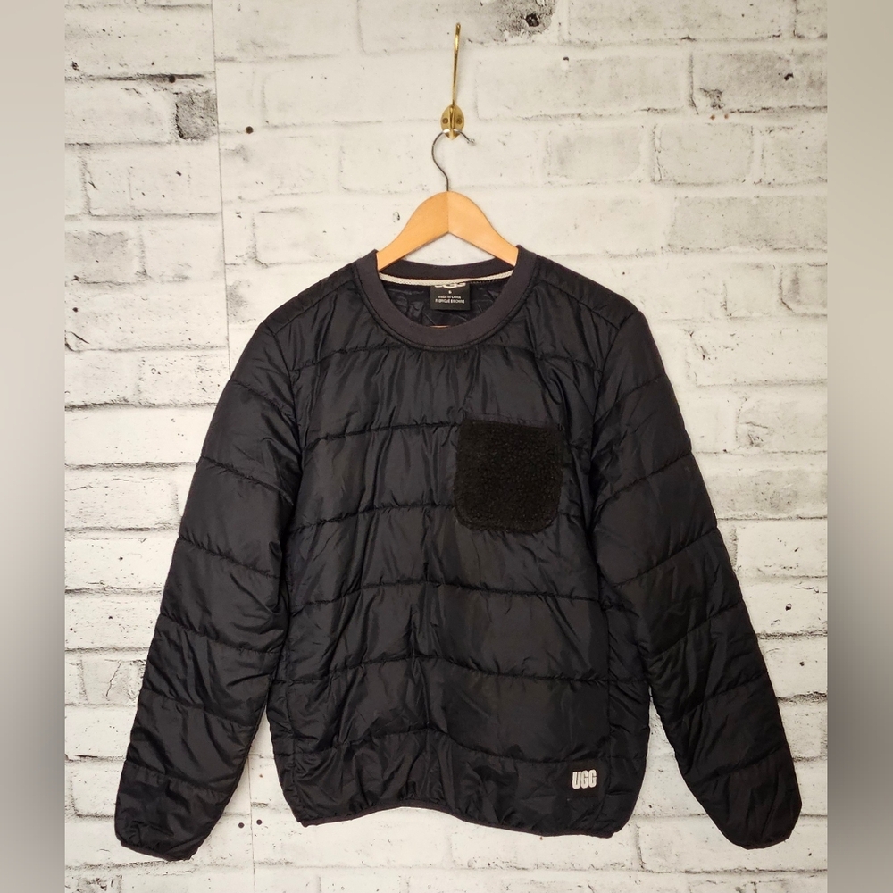 UGG Quilted Pullover Puffer Jacket Black Size Small